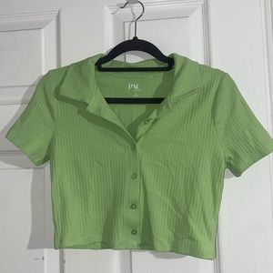 Lime green PacSun crop top
